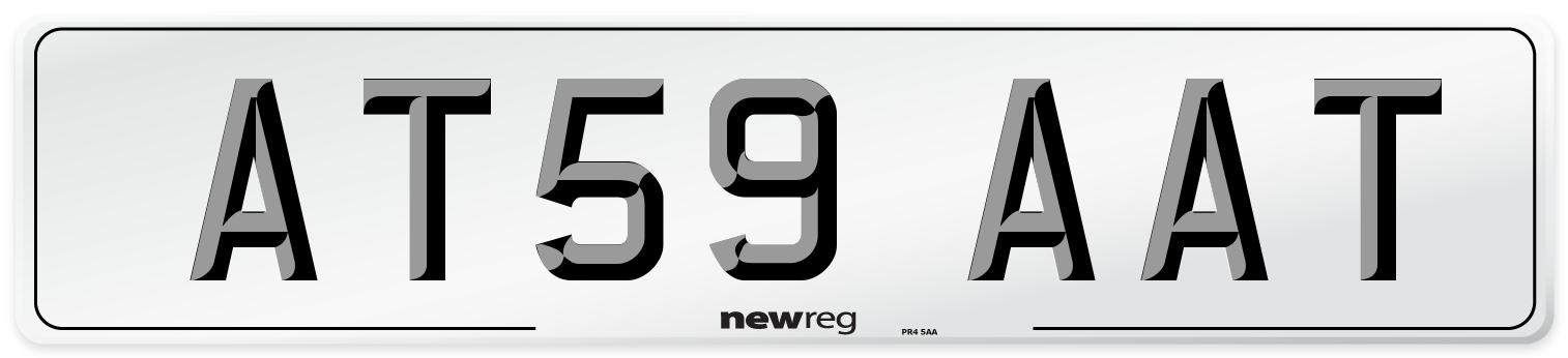 AT59 AAT Number Plate from New Reg